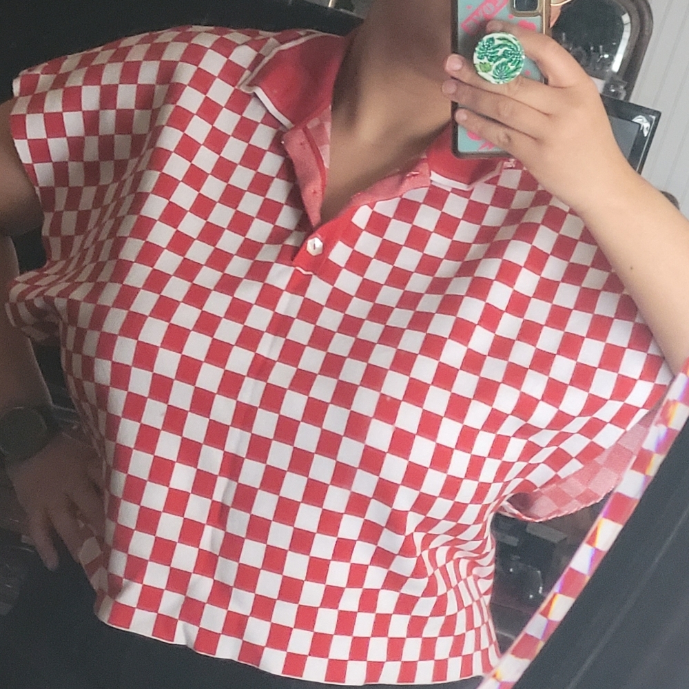 Fashion Brand Company Red Checkered Top. Size 2XL/3XL